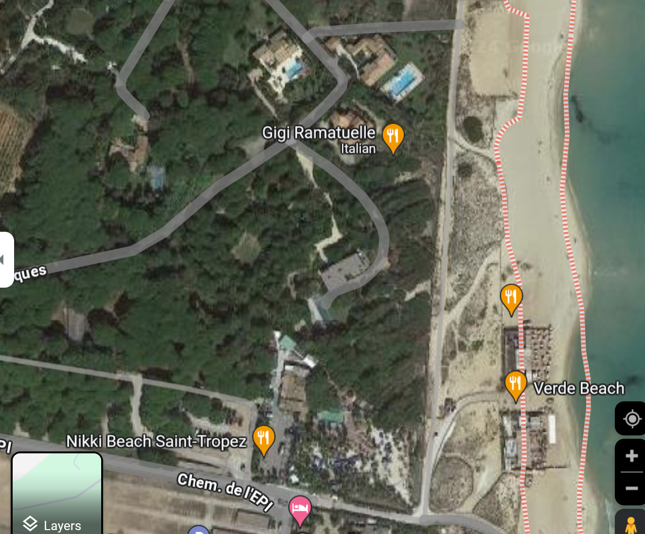 Plage de Pampelonne beach clubs